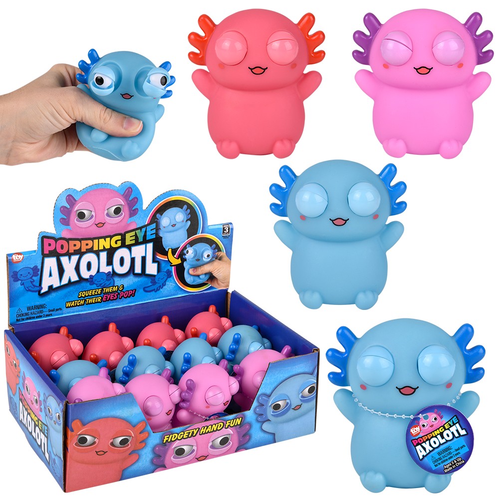 Popping Eye Axolotl Fidget Toy (12 Pc Display)