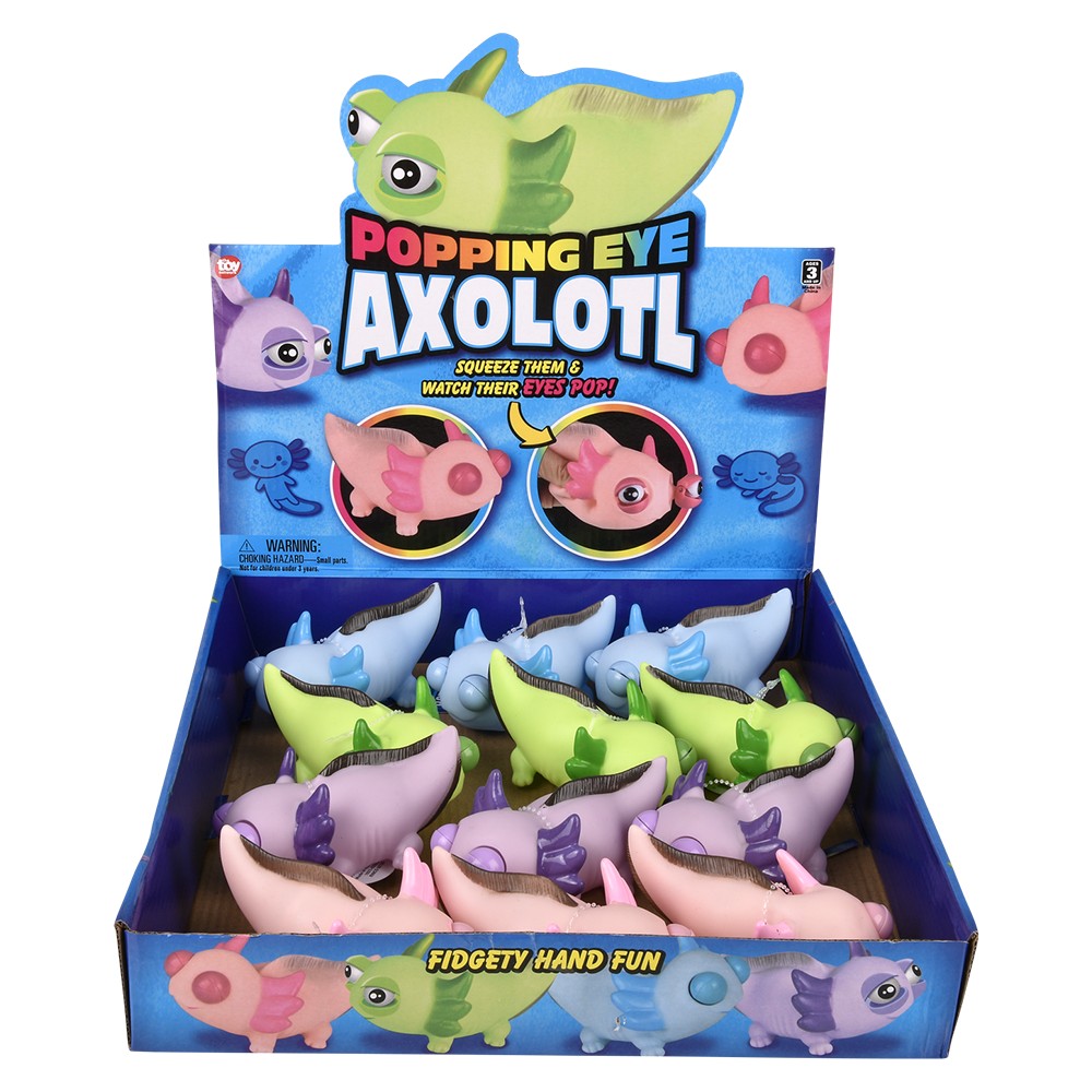 Popping Eye Axolotl Fidget Toy (12 Pc Display)
