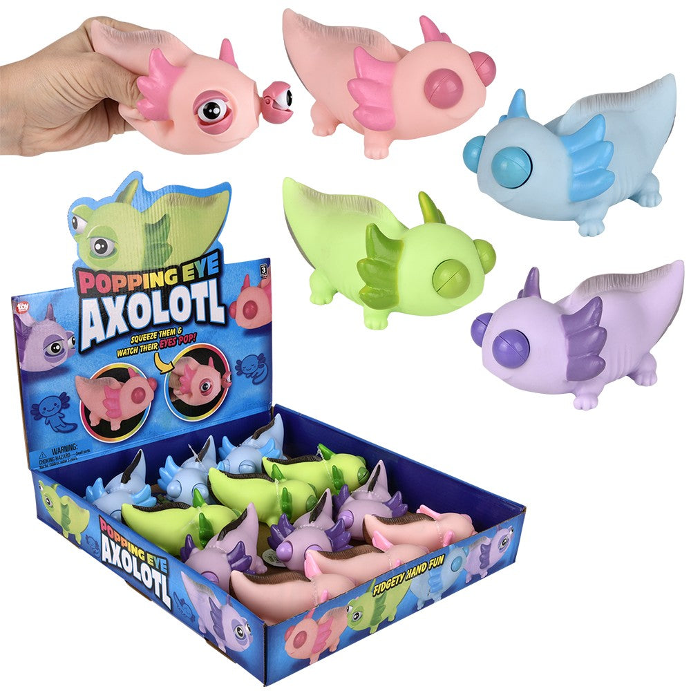 Popping Eye Axolotl Fidget Toy (12 Pc Display)