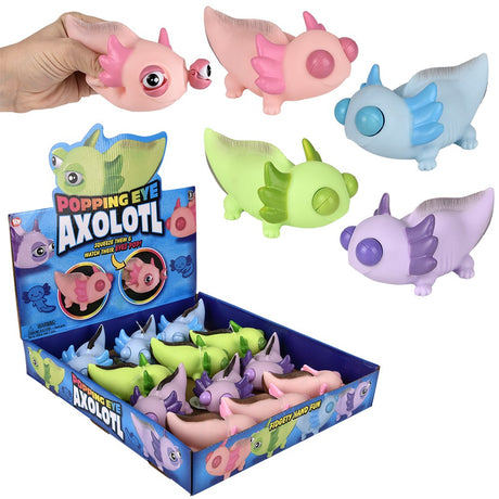 Popping Eye Axolotl Fidget Toy (12 Pc Display)