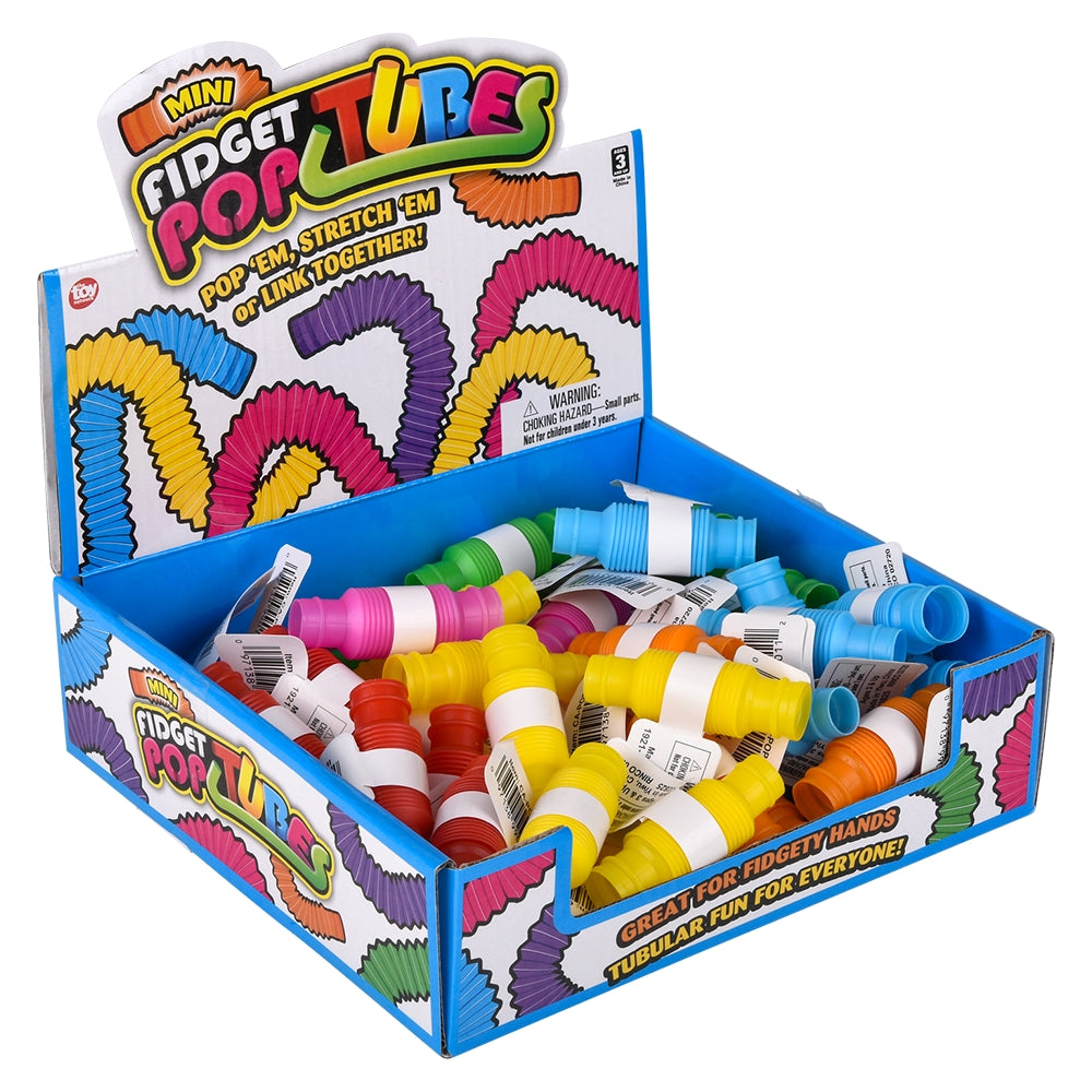 Mini Pop Tube Fidget Toy (48 Pc Display)