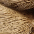 Caramel Faux Fake Mongolian Animal Fur Fabric Long Pile,