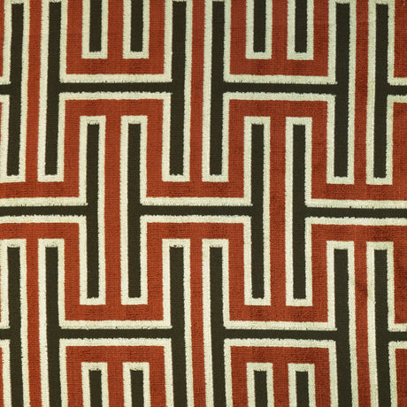 Cut Velvet Upholstery Fabric Muriel Geometric Pattern