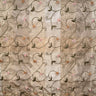 Caroline Embroidered Floral Silk Fabric - Apricot, Blueberry, Melon, Wheat, 54" Width (1 Yard)