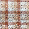 Caroline Embroidered Floral Silk Fabric - Apricot, Blueberry, Melon, Wheat, 54" Width (1 Yard)