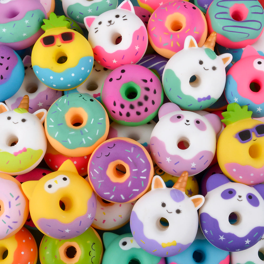 Rubber Donut Assortment (50 Pc)