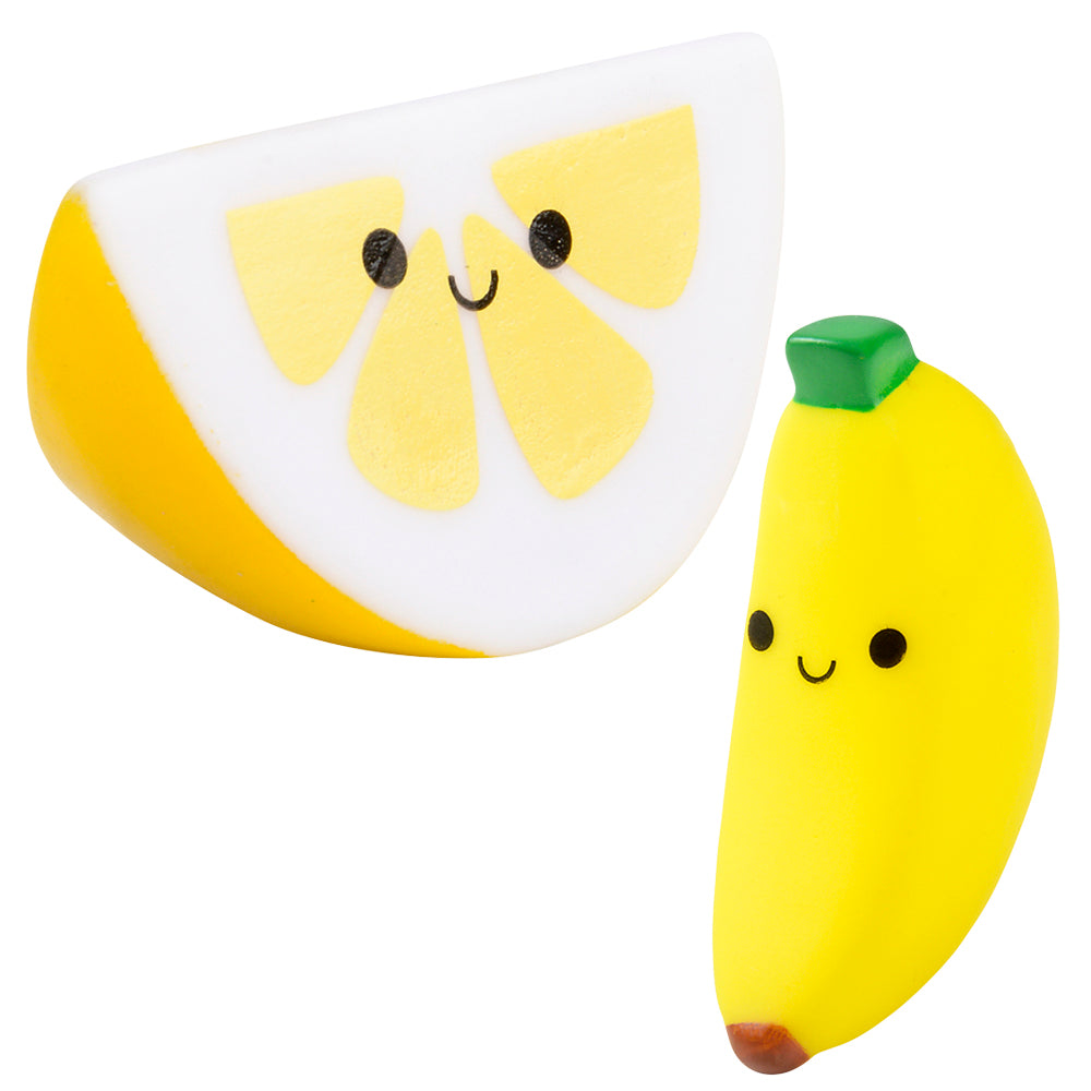 Mini Rubber Fruit Collectible (50 Pc Poly Bag)
