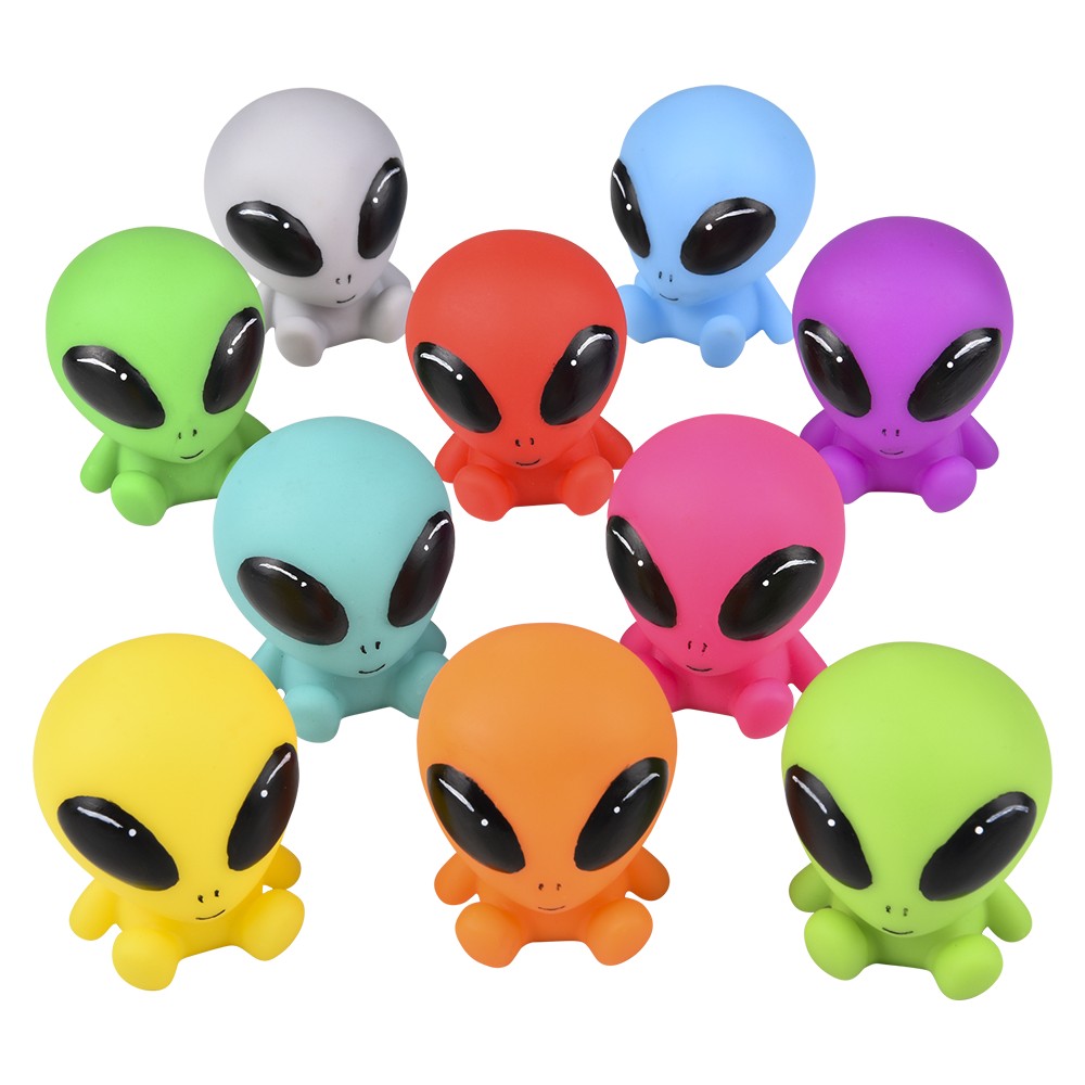 Rubber Galactic Alien Mini Figures (50 Pc Bag)