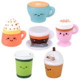 Kawaii Coffee Rubber Figurines (50 Pc Polybag)