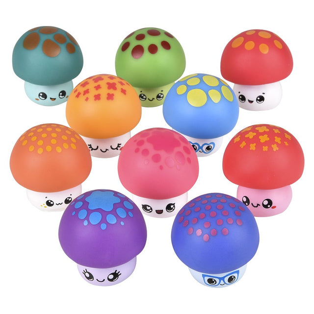 Rubber Mushroom Assortment (50 Pc Poly Bag)