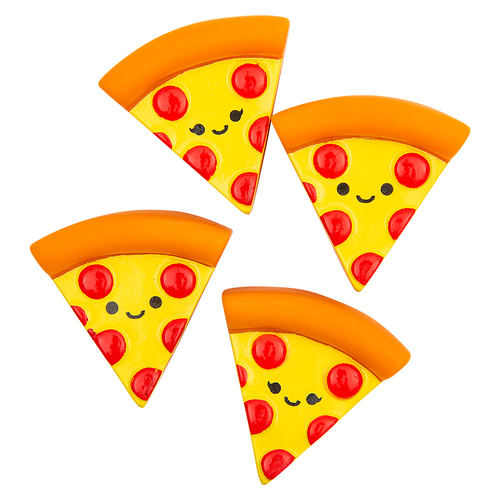 Rubber Pizza Assortment 2" (50 Pc Poly Bag)