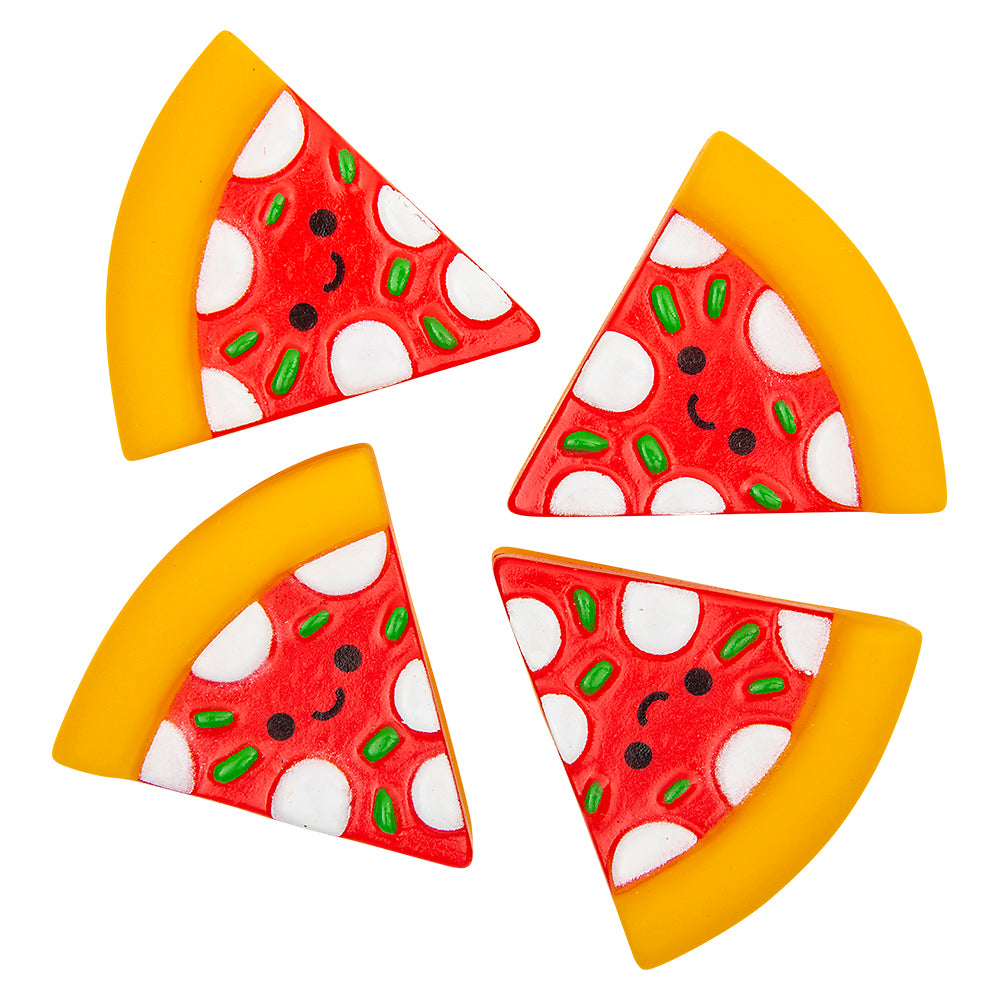 Rubber Pizza Assortment 2" (50 Pc Poly Bag)