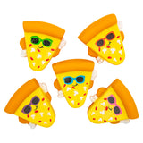 Rubber Pizza Assortment 2" (50 Pc Poly Bag)