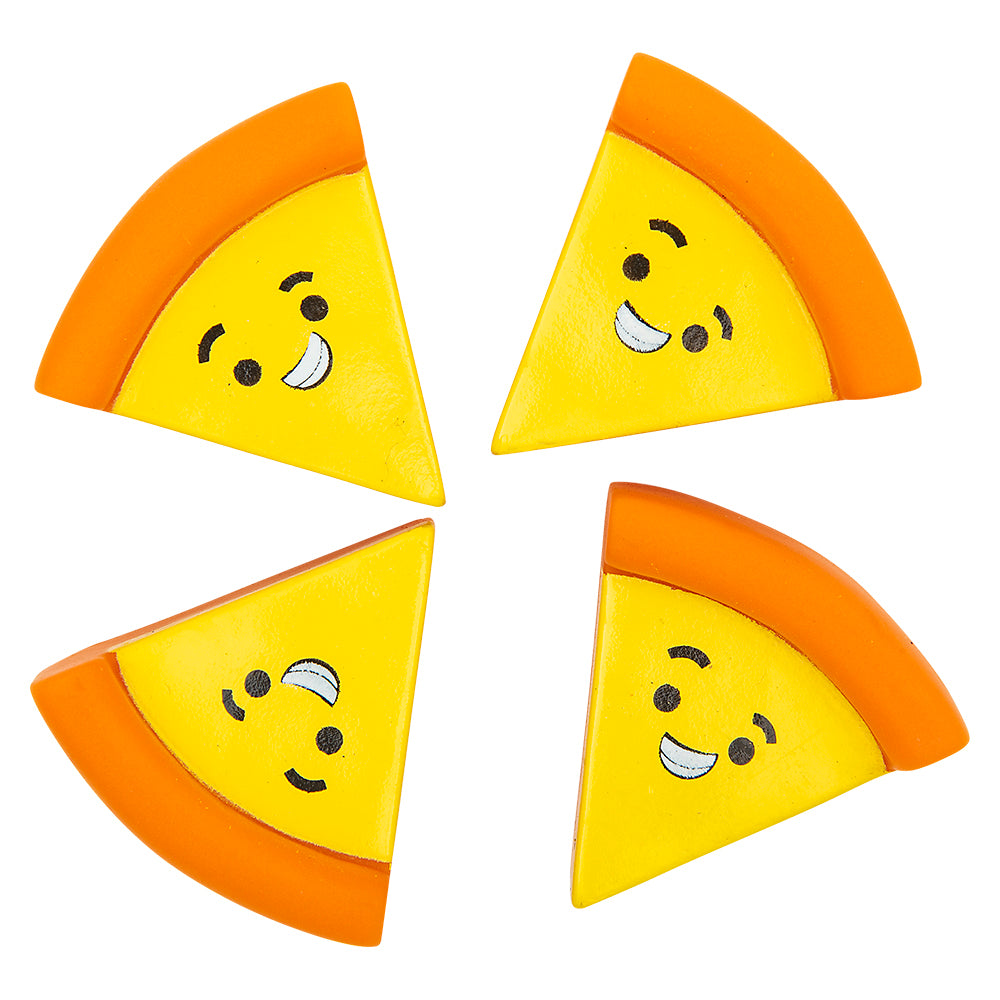 Rubber Pizza Assortment 2" (50 Pc Poly Bag)