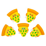 Rubber Pizza Assortment 2" (50 Pc Poly Bag)