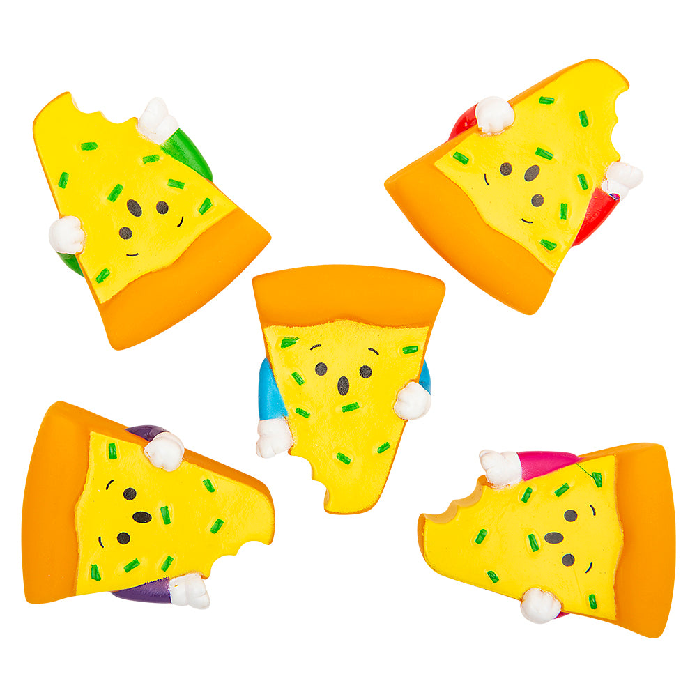 Rubber Pizza Assortment 2" (50 Pc Poly Bag)