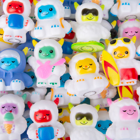Rubber Yeti Characters (50 Pc Poly Bag)