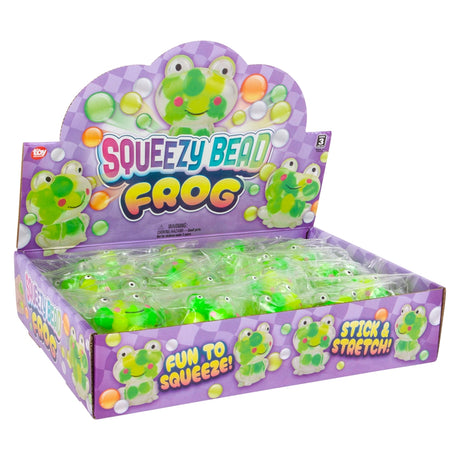 Squeezy Bead Frog (24 Pc Display)