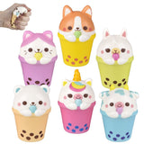 Squish Bubble Tea Animal 3.25" (1 DZ)