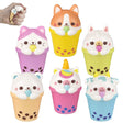 Squish Bubble Tea Animal 3.25" (1 DZ)
