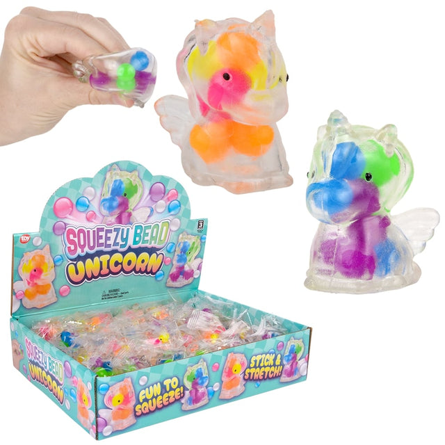 Squeezy Bead Unicorn (24 Pc Display)