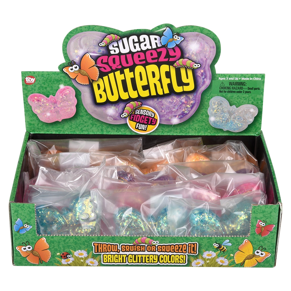 Squeezy Sugar Butterfly (12 Pc Display)
