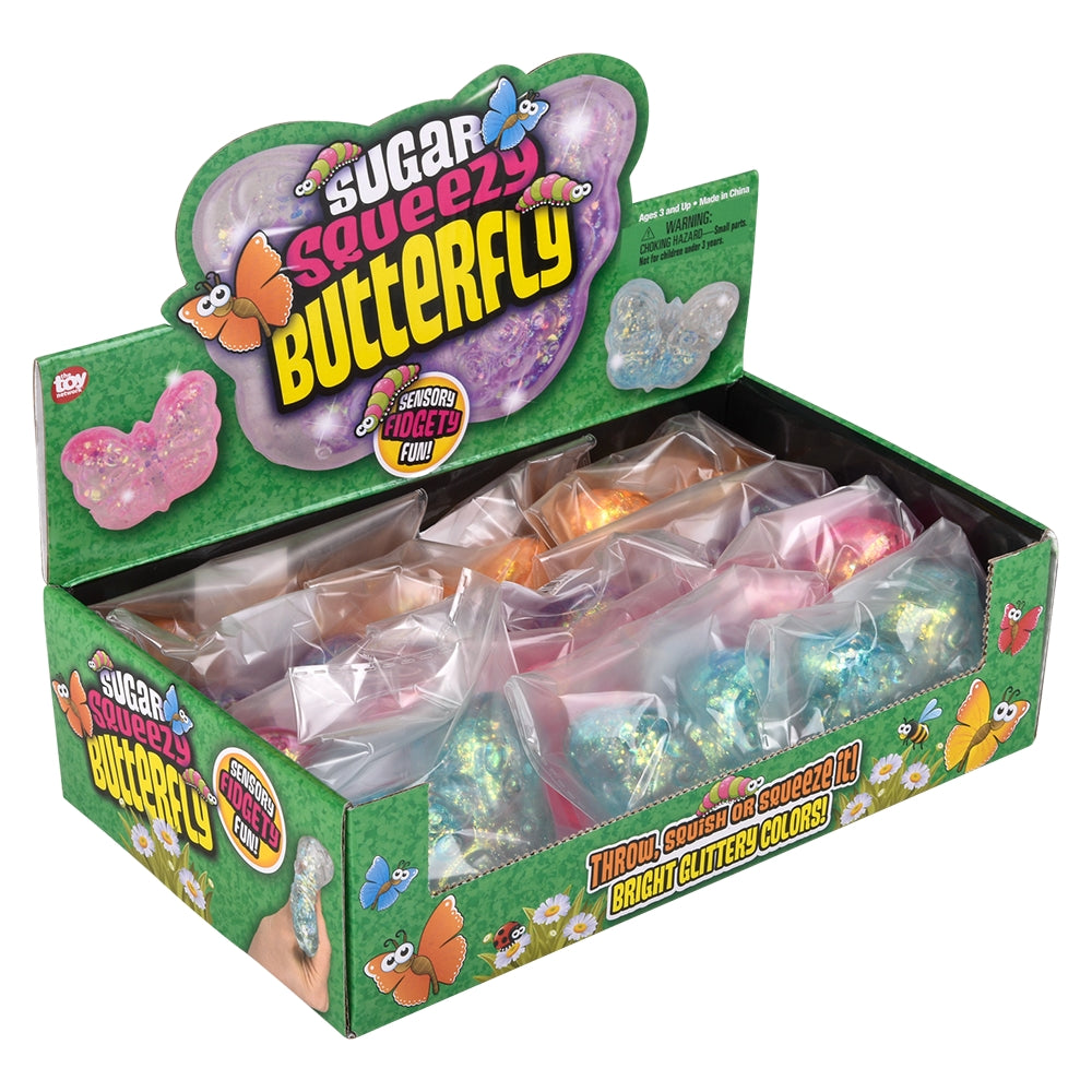 Squeezy Sugar Butterfly (12 Pc Display)
