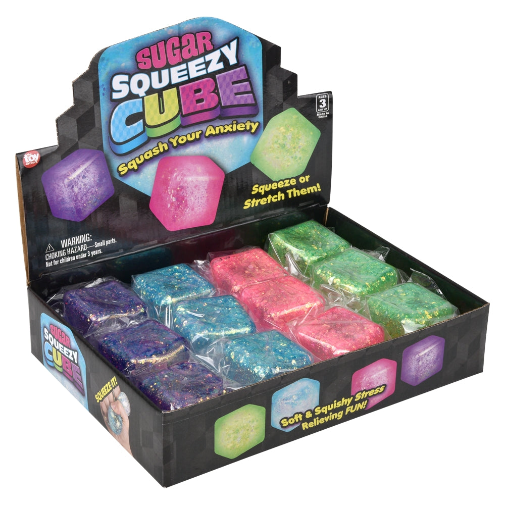 Squeezy Sugar Cube Fidget Toy (12 Ct Display)