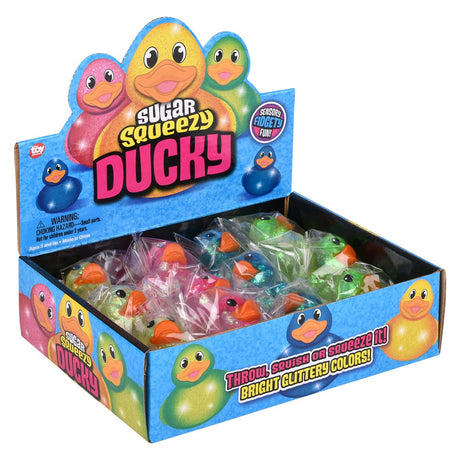 Squeezy Sugar Ducky Stress Toy (12 Pc Display)