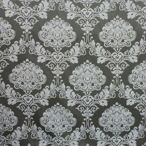 Casino Fabric 100 Percent Polyester Fabric - Tonal Damask, 56" Width (1 Yard)