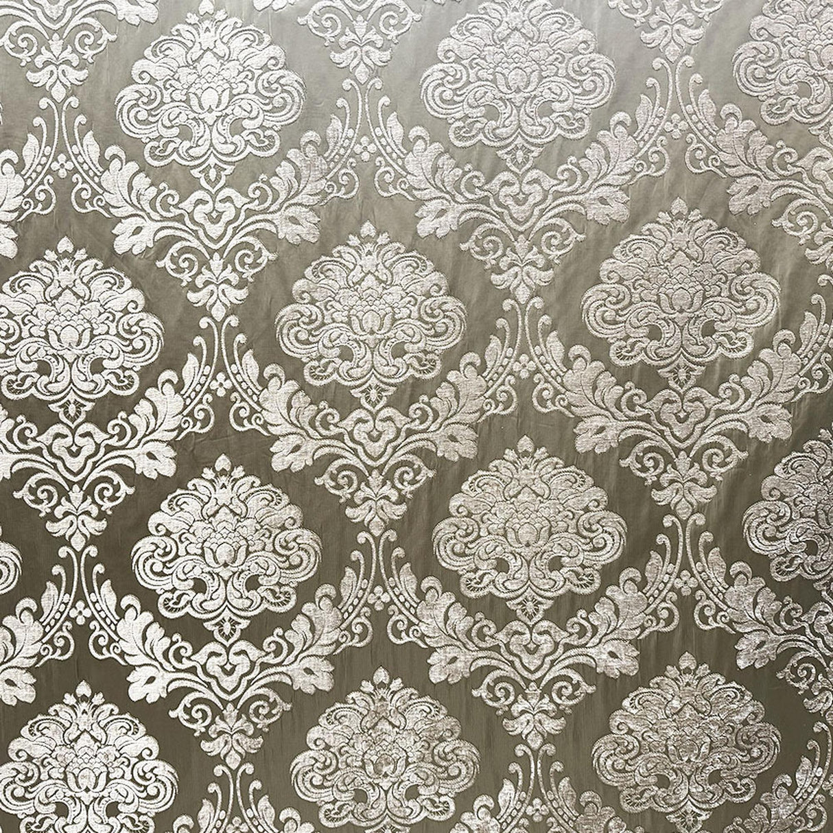 Casino Fabric 100 Percent Polyester Fabric - Tonal Damask, 56" Width (1 Yard)