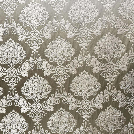 Casino Fabric 100 Percent Polyester Fabric - Tonal Damask, 56" Width (1 Yard)