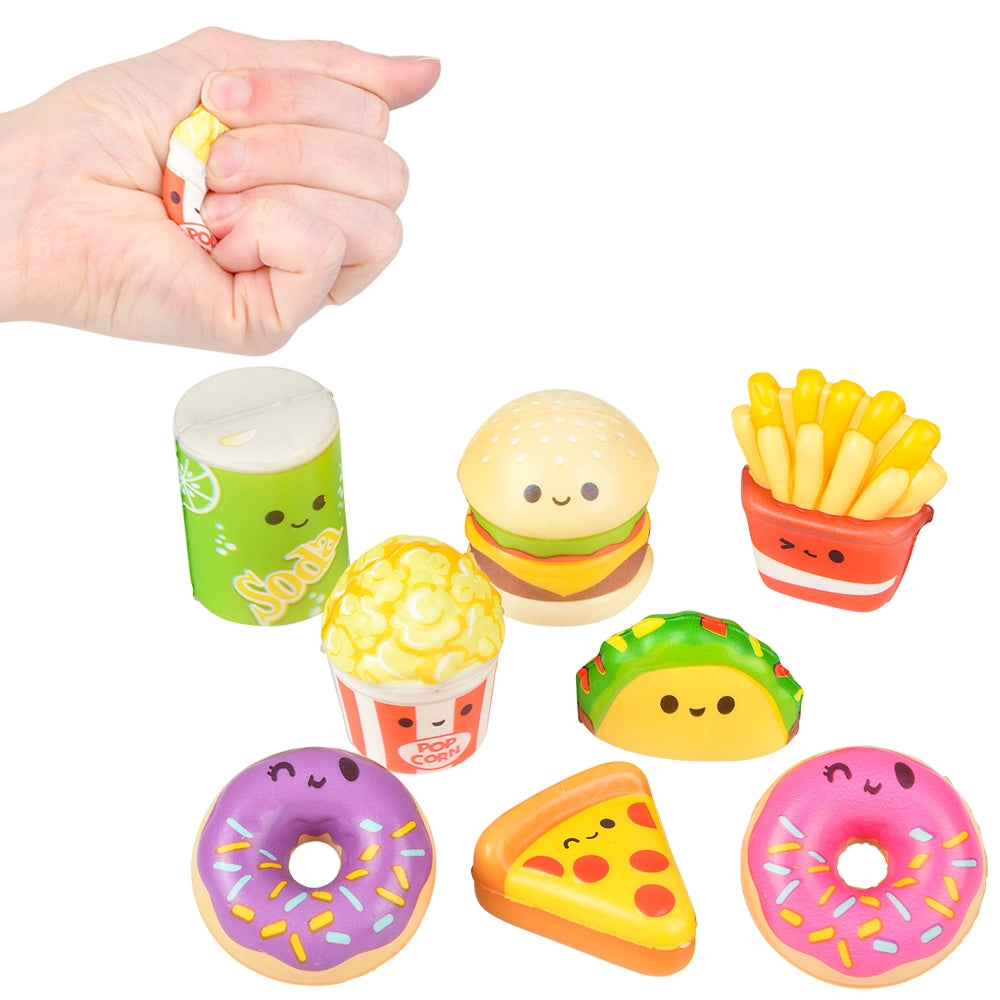 Micro Squish Fun Foods (24 Pc Poly Bag)