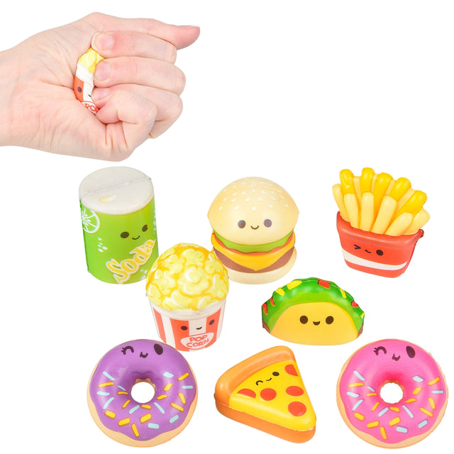 Micro Squish Fun Foods (24 Pc Poly Bag)