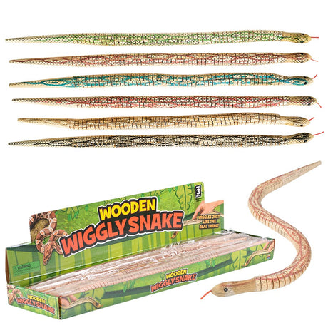 Wooden Wiggly Snake 20" (1 DZ)