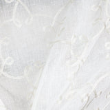 Casper Embroidered Sheer Fabric - Silver Metallic Bow Tie Pattern, 55" Width (1 Yard)