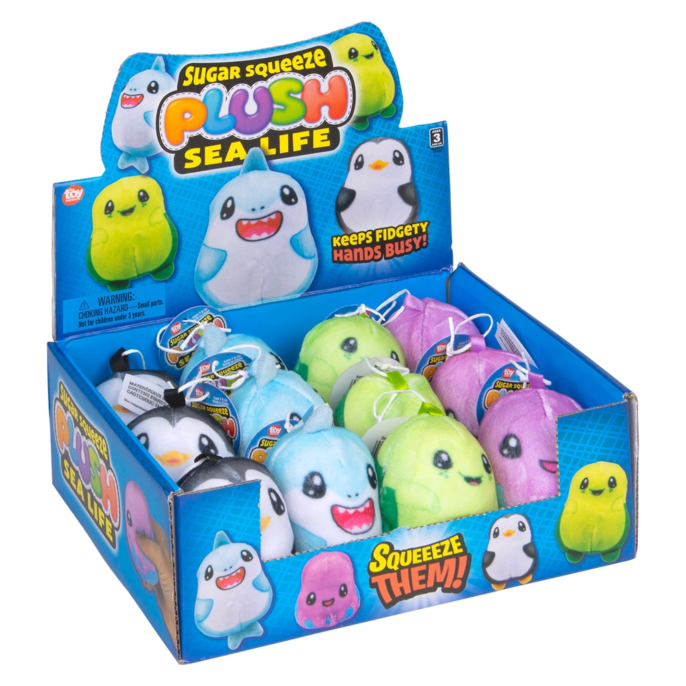 Sugar Squeeze Plush Sealife Assortment (12 PC Display)