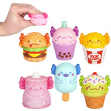 Micro Squish Axolotl Foodie Friends 2"