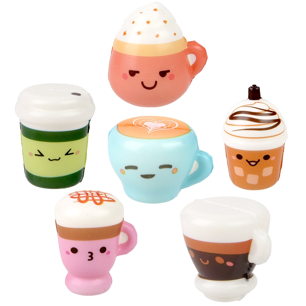 Micro Squish Kawaii Coffee Cups (50 Pc Polybag)