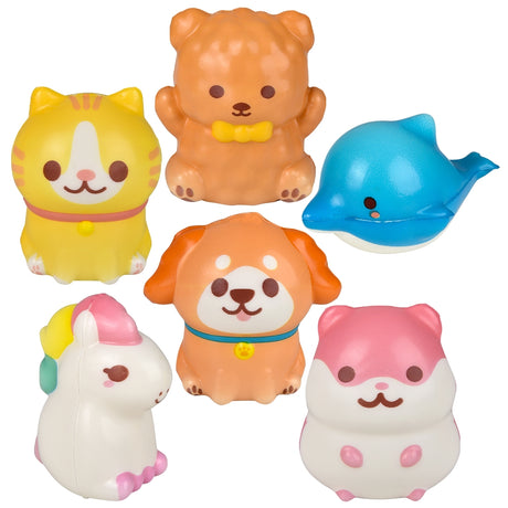 Squish Kawaii Animals 3.25" (1 DZ)