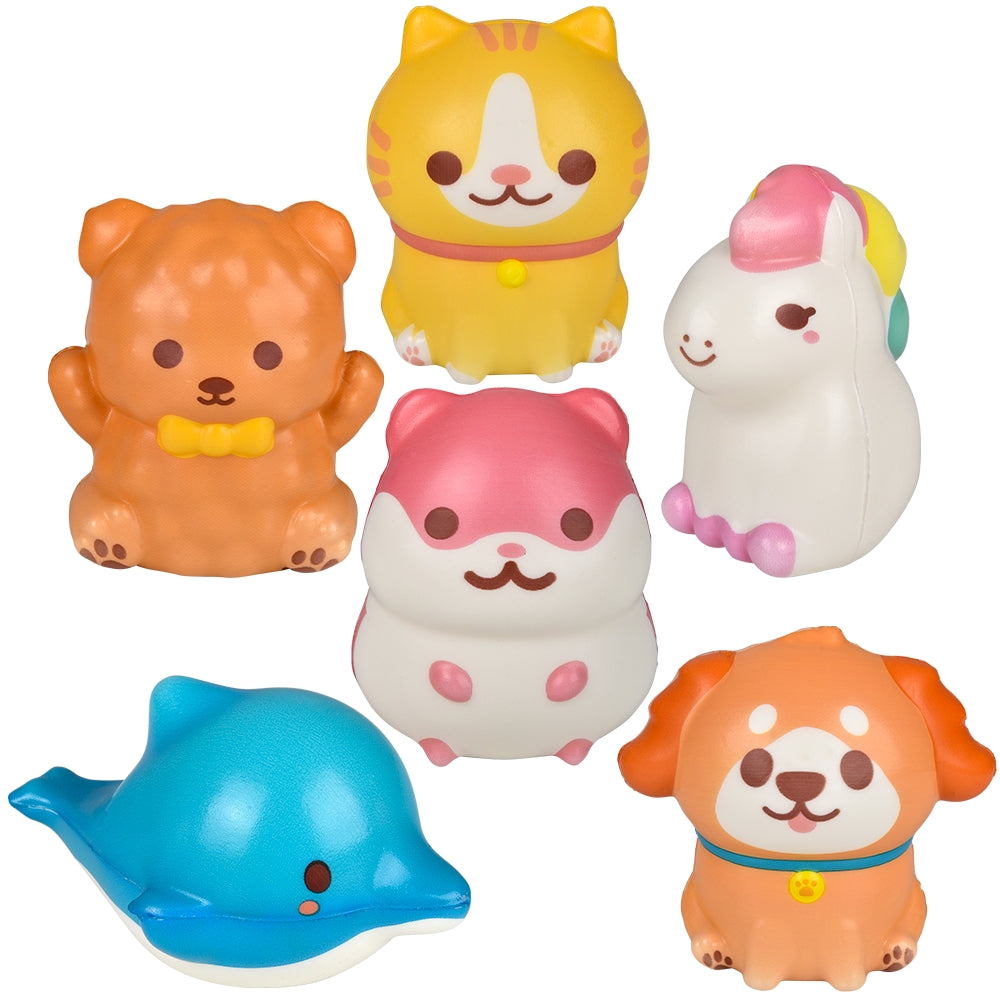Squish Kawaii Animals 4" (1 DZ)