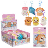 Squish Backpack Clip Kawaii Animals 3.25" (1 DSP)