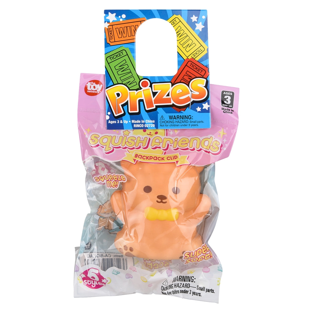 Kawaii Animals Squish Backpack Clip 3.25"