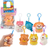 Kawaii Animals Squish Backpack Clip 3.25"