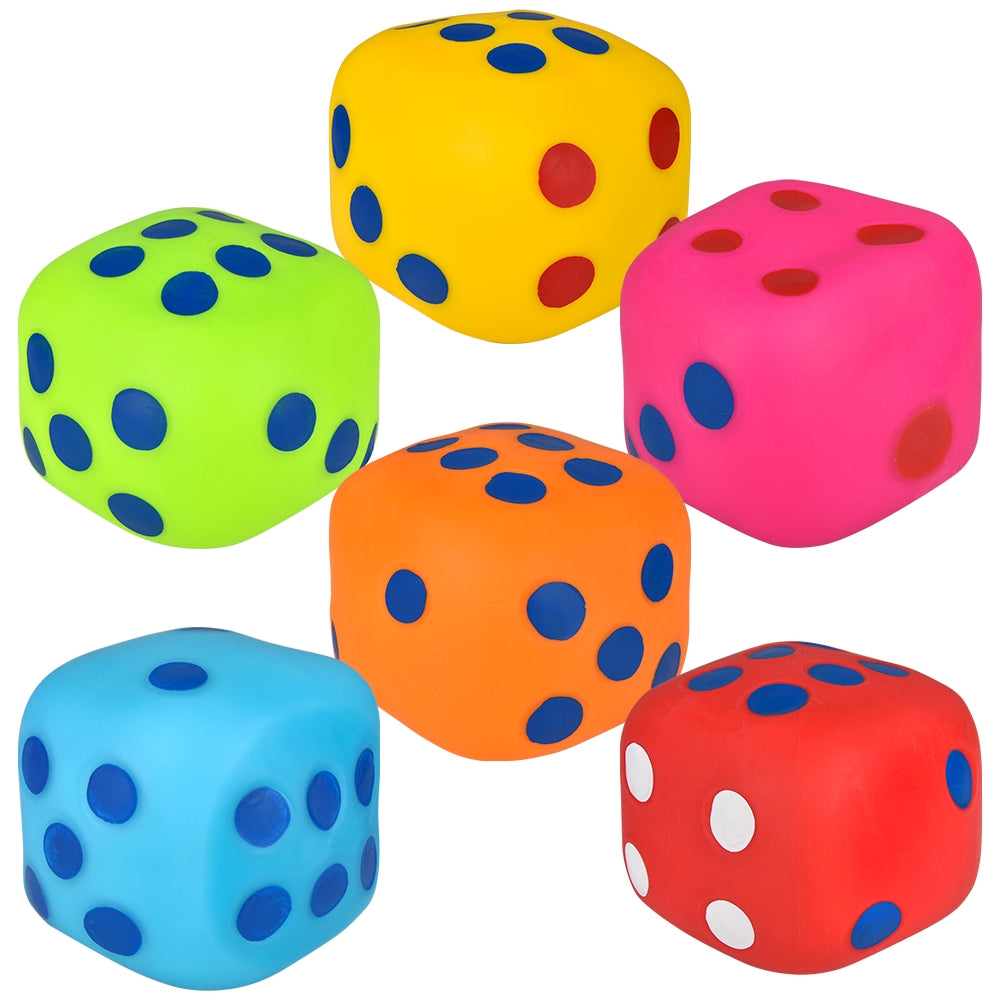 Squish And Roll Mega Marshmallow Dice (6 Pc)