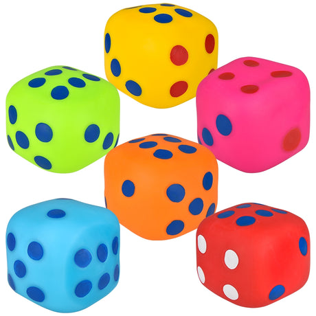 Squish And Roll Mega Marshmallow Dice (6 Pc)
