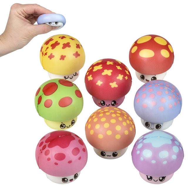 Micro Squish Mushroom Assortment (24 Pc Polybag)