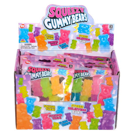 Squeezy Yummy Bear (12 Pc Display)