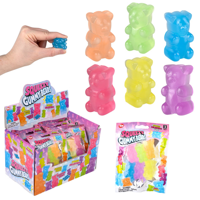 Squeezy Yummy Bear (12 Pc Display)