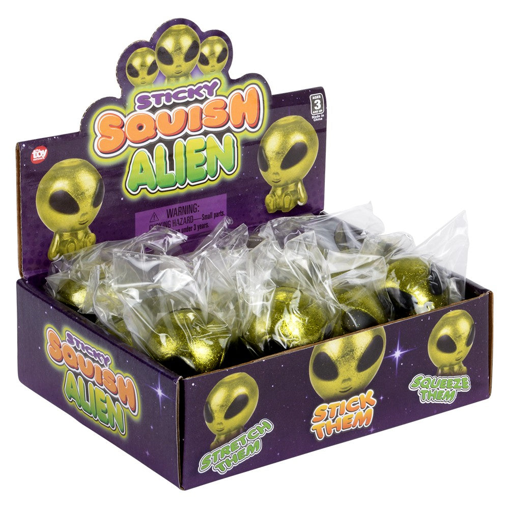 Squish Sticky Alien (12 PC Display)